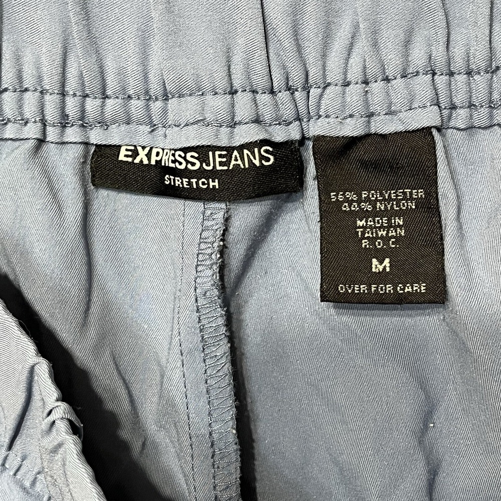 EXPRESS JEANS Women's Blue Stretch Athletic Track Pants Size M - Picture 6 of 7